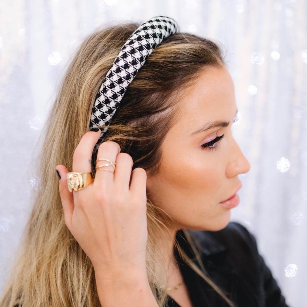 Dew Edit headband black white